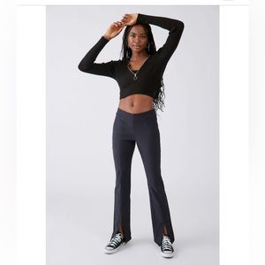 Split hem flare pant